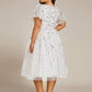 Plus Size Sparkly Midi Cocktail Dress