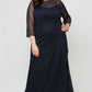 Plus Joanna Sweetheart Neckline Gown