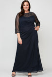 Plus Joanna Sweetheart Neckline Gown