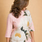 Romantic Flower Print Wedding Guest Dress with Puff Sleeves and Full Skirt for Special Celebrations