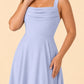 Elegant Plus Size A-Line Bridesmaid Dress with Pockets and Open Back