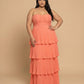 Chantarae Romantic Plus Size A Line Chiffon Bridesmaid Dress Sweetheart Floor Length Formal Gown For Wedding Guest Prom Wedding Events - N0372