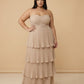 Chantarae Plus Size Elegant Chiffon Bridesmaid Dress with Flowing Silhouette for Wedding -N0371
