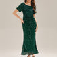 Sequin Mermaid Round Neck Dress