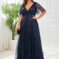 Plus Size Floor Length Formal Evening Gowns for Weddings