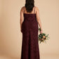 Silvarelle Chic Plus Size Sheath Bridesmaid Dress with Lace Overlay for Wedding Ceremony -N0355