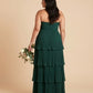 Chantarae Romantic Plus Size A Line Bridesmaid Dress with Sweetheart Neckline and Ruffles -N0369