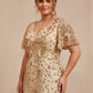 Plus Size Sequin Mermaid Formal Dress