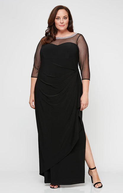Plus Maya Matte Jersey Ruched Dress
