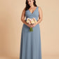 Silvarelle Elegant Plus Size Sheath Chiffon Bridesmaid Dress with Flowing Fit for Wedding -N0364