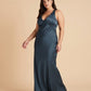 Silvarelle Romantic Plus Size Sheath Satin Bridesmaid Dress with Smooth Finish for Wedding - N0358