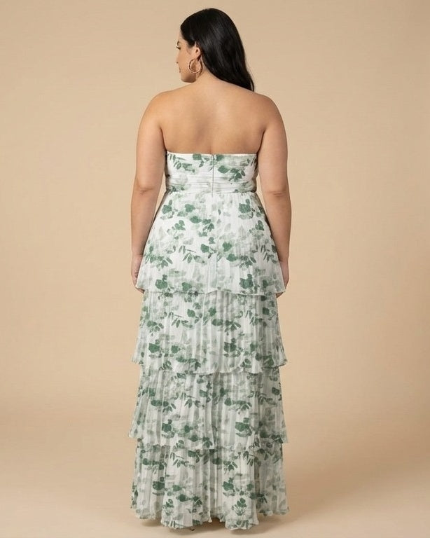 Chantarae Elegant Plus Size A-Line Chiffon Bridesmaid Dress - N0376