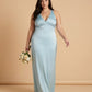 Silvarelle Romantic Plus Size Sheath Satin Bridesmaid Dress with Smooth Finish for Wedding - N0358