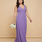 Silvarelle Plus Size Timeless Lace Sheath Floor Length Chiffon Bridesmaid Dress -N0366