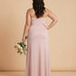 Silvarelle Minimalist Plus Size Sheath Bridesmaid Dress with Soft Chiffon for Wedding -N0365