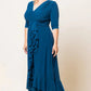 Veronica Ruffled Evening Gown