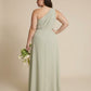 Whisperfall Plus Size Sculpting Panel One Shoulder Bridesmaid Dress - N0321