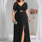 Plus Size Waist Decoration Chiffon A-Line Formal Dress