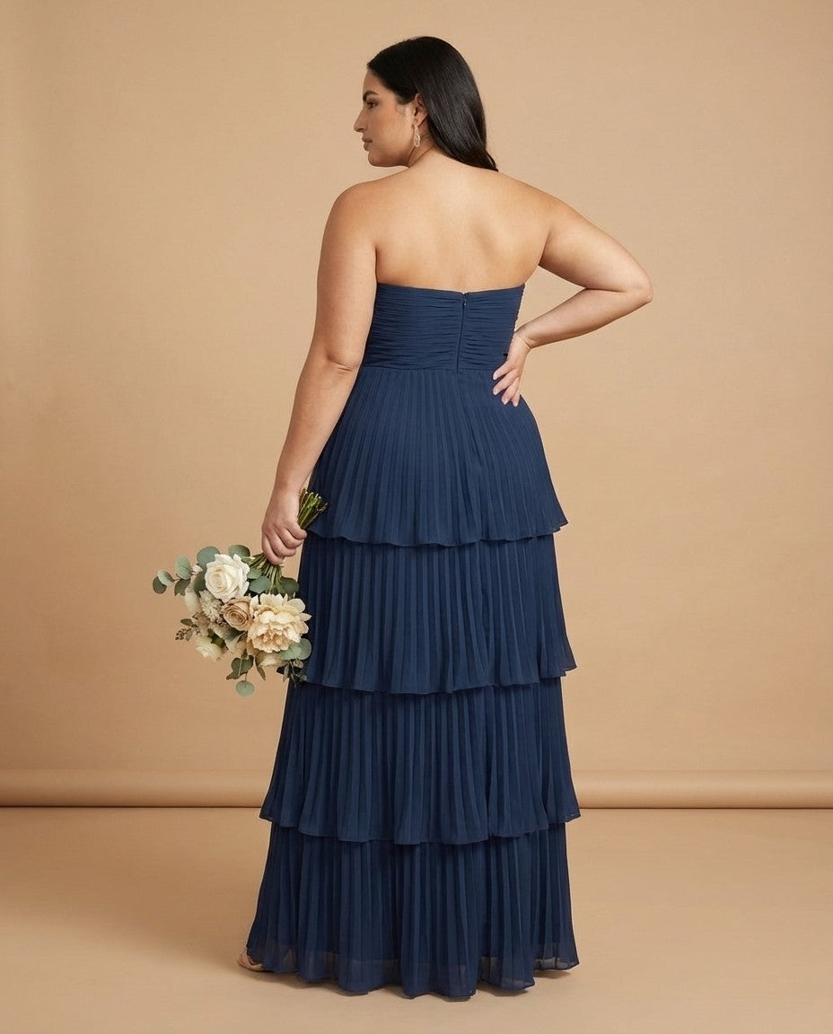 Chantarae Plus Size Off The Shoulder Mesh Bridesmaid Dress Leg Slit Curvy Friendly Sheath Gown For Wedding Party -N0370