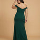 Elanthia Convertible Off-the-Shoulder Mesh Plus Size Bridesmaid Dress for Weddings - N0344