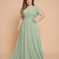 Avenleigh Classic A-Line Chiffon Plus Size Bridesmaid Dress with Light Fabric for Ceremony -N0333