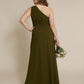 Whisperfall Plus Size Sculpting Panel One Shoulder Bridesmaid Dress - N0321