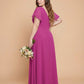 Avenleigh Plus Size Elegant A-Line Bridesmaid Dress with Pleated Chiffon for Wedding - N0340