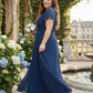 Avenleigh Elegant Plus Size Chiffon A-Line Bridesmaid Gown Flowy Skirt - N0335