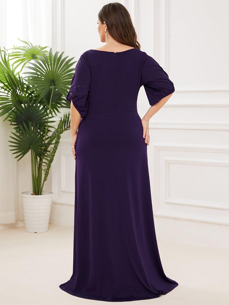 Simple Plus Size Bodycon Maxi Mermaid Wedding Guest Dress