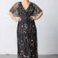 Embroidered Elegance Evening Gown