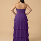 Chantarae Elegant Plus Size A-Line Chiffon Bridesmaid Dress with Sweetheart Neckline - N0373