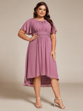 Plus Size Flowy Chiffon Bridesmaid Dress