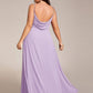 Plus Size Draped Back Criss-Cross Chiffon A-Line Bridesmaid Dress