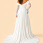 Elegant Long Sleeve Evening Gown Off Shoulder Ruched Design A Line Silhouette with Train