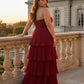 Chantarae Sophisticated Plus Size A-Line Chiffon Bridesmaid Gown - N0374