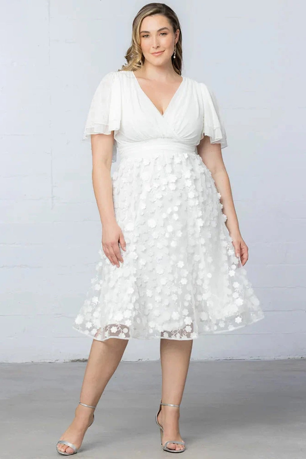 Pretty Petals Mesh Cocktail Dress