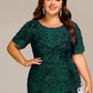Plus Size Sequin Mermaid Formal Dress