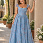 Plus Size Romantic Floral Print Bridesmaid Dress with Basque Waist - Ruched Bodice and Lace-Up Back