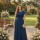 Avenleigh Elegant Plus Size Chiffon A-Line Bridesmaid Gown Flowy Skirt - N0335