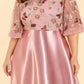 Plus Size Formal Prom Dress with Sequin Embroidery and A-Line Skirt