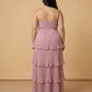 Chantarae Elegant Plus Size A-Line Chiffon Bridesmaid Dress with Sweetheart Neckline - N0373
