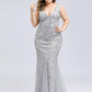 Plus Size Maxi Sequin Formal Dresses & Gowns