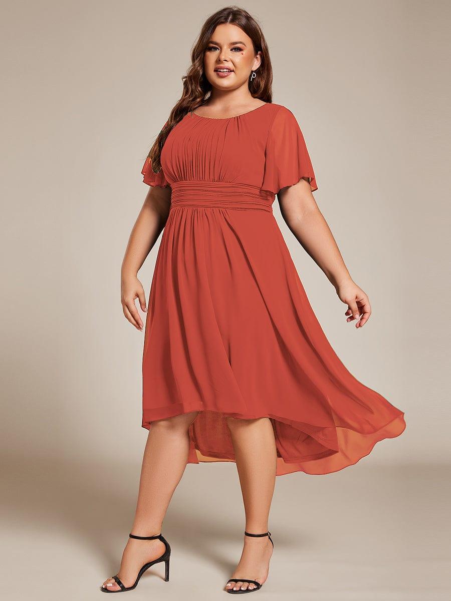Plus Size Flowy Chiffon Bridesmaid Dress