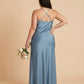 Silvarelle Romantic Plus Size Sheath Satin Bridesmaid Dress with Smooth Finish for Wedding - N0358