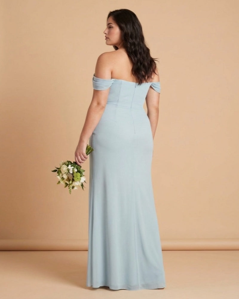 Elanthia Sexy Plus Size Sheath Bridesmaid Dress with Convertible Design for Wedding-N0345