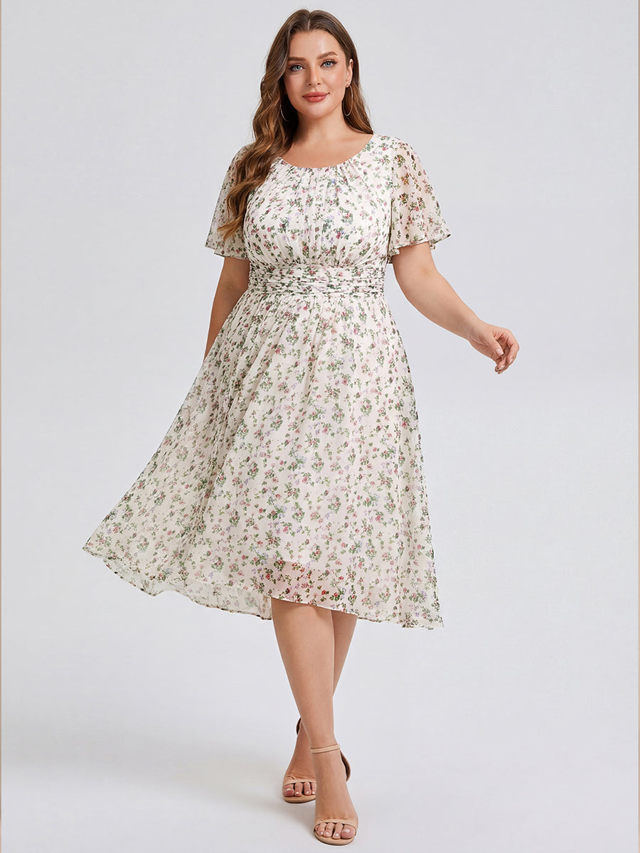 Plus Size Flowy Chiffon Bridesmaid Dress