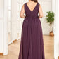 Double V Neck Maxi Long Plus Size Sparkly Evening Dresses for Party