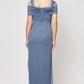 Plus Hannah Glitter Mesh Gown