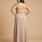 Silvarelle Flattering Plus Size Sheath Chiffon Dress with Lightweight Fabric for Wedding -N0368