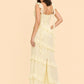 Plus Size Ruffle Maxi Bridesmaid Dress with Flowy Silhouette for Weddings and Formal Events